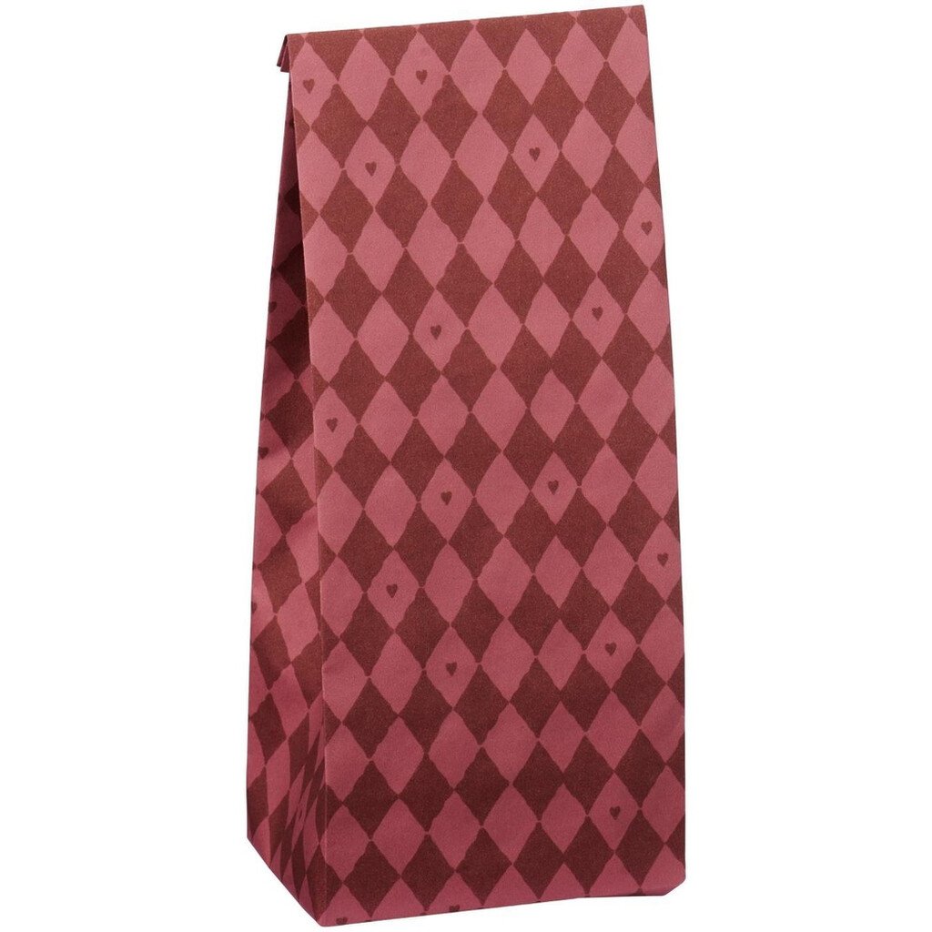 IB Laursen Geschenktüten Harlekin mit Herzen Rot/Desert Rose online kaufen bei SKANDEKO