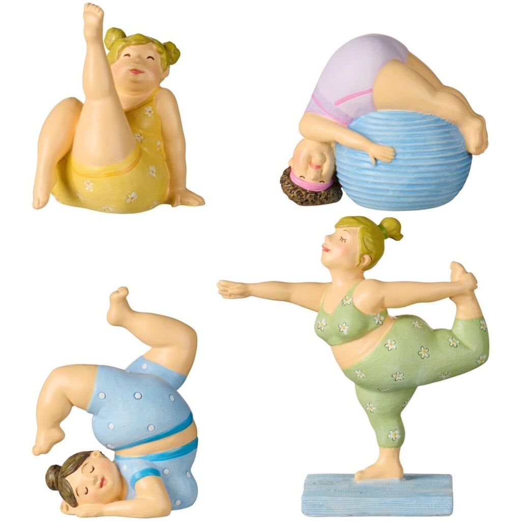 IB Laursen Yoga-Dame - Humorvolle Dekofigur aus Polyresin online kaufen bei SKANDEKO