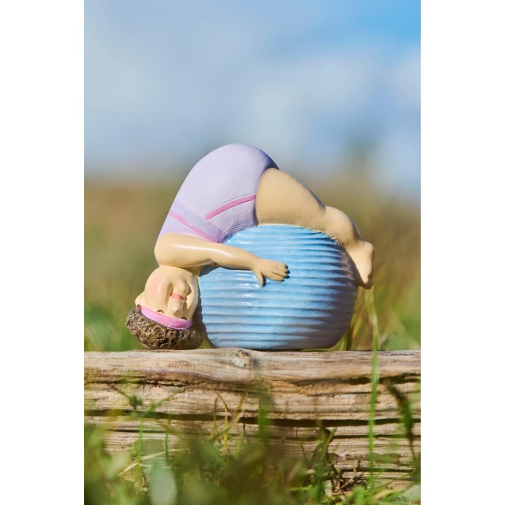 IB Laursen Yoga-Dame - Humorvolle Dekofigur aus Polyresin