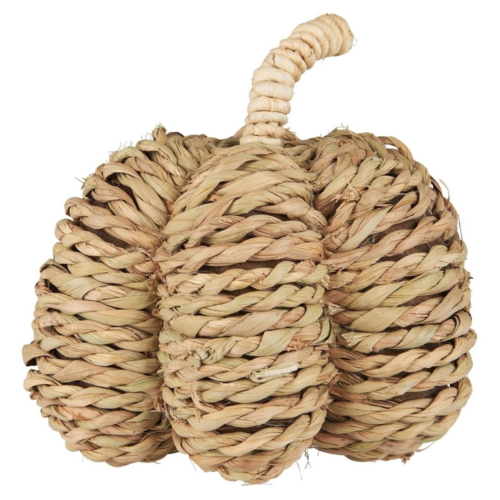 Dekokürbis aus Seegras