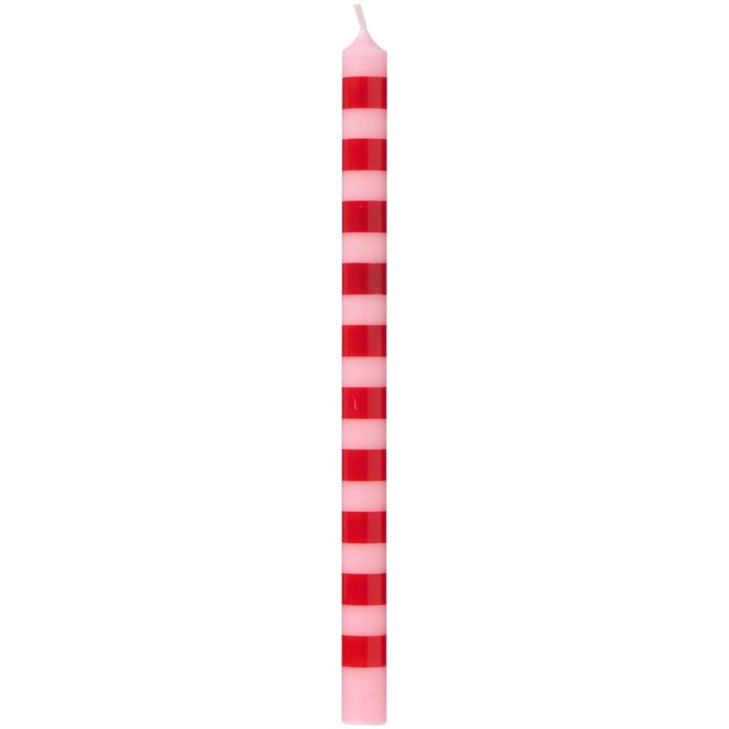 Gestreifte dünne Kerze 20 cm von IB Laursen