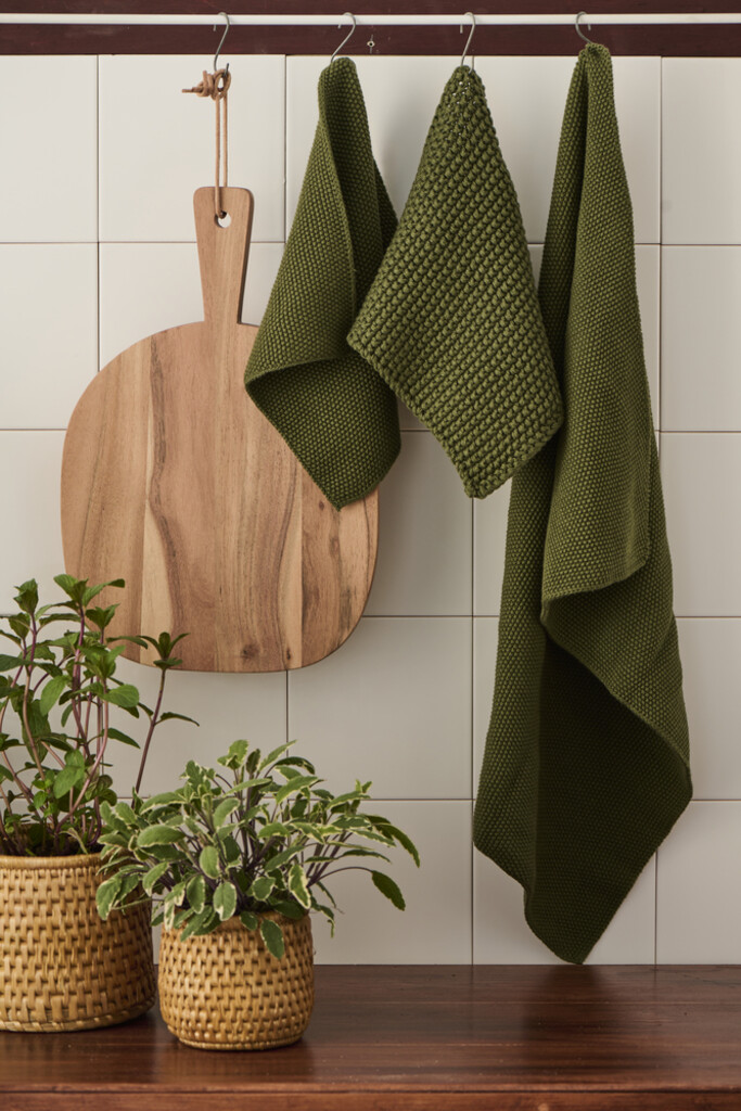 IB Laursen Geschirr Handtuch Mynte gestrickt online kaufen bei SKANDEKO (Ansicht 2)
