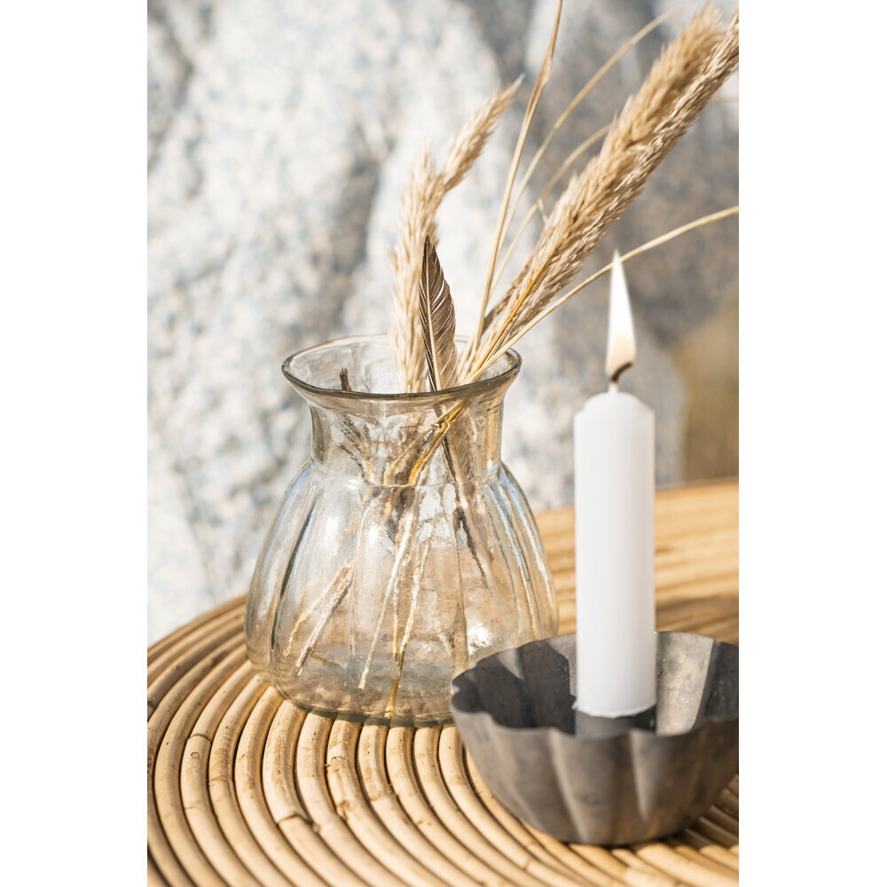 IB Laursen Glas-Vase mit breiten Rillen mundgeblasen online kaufen bei SKANDEKO (Ansicht 2)
