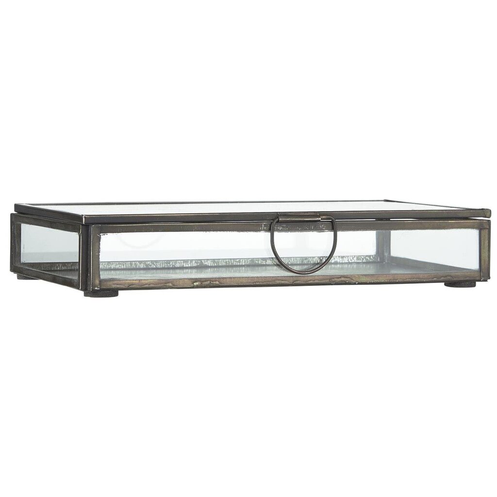 Glasbox mit Deckel Solitaire länglich