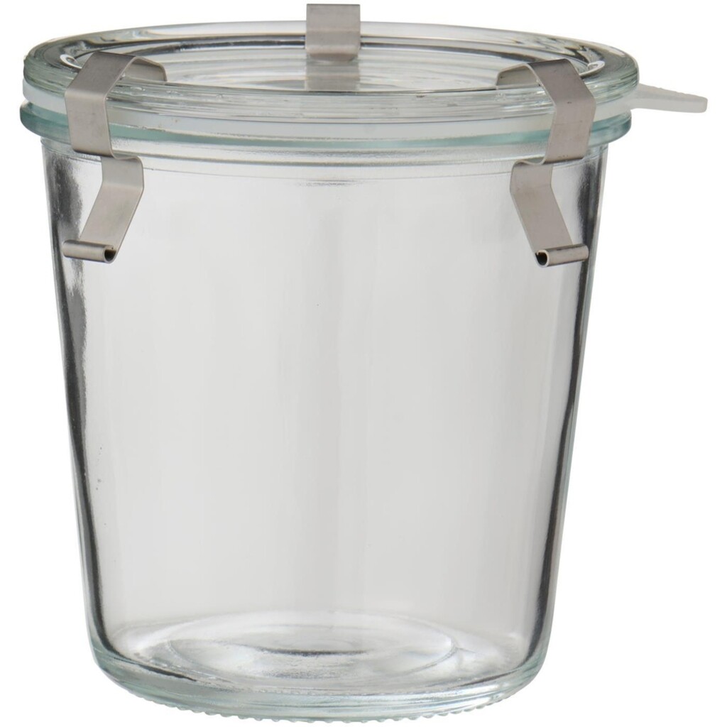 IB Laursen Glasbehälter mit Glasdeckel und Metallclips, luftdicht