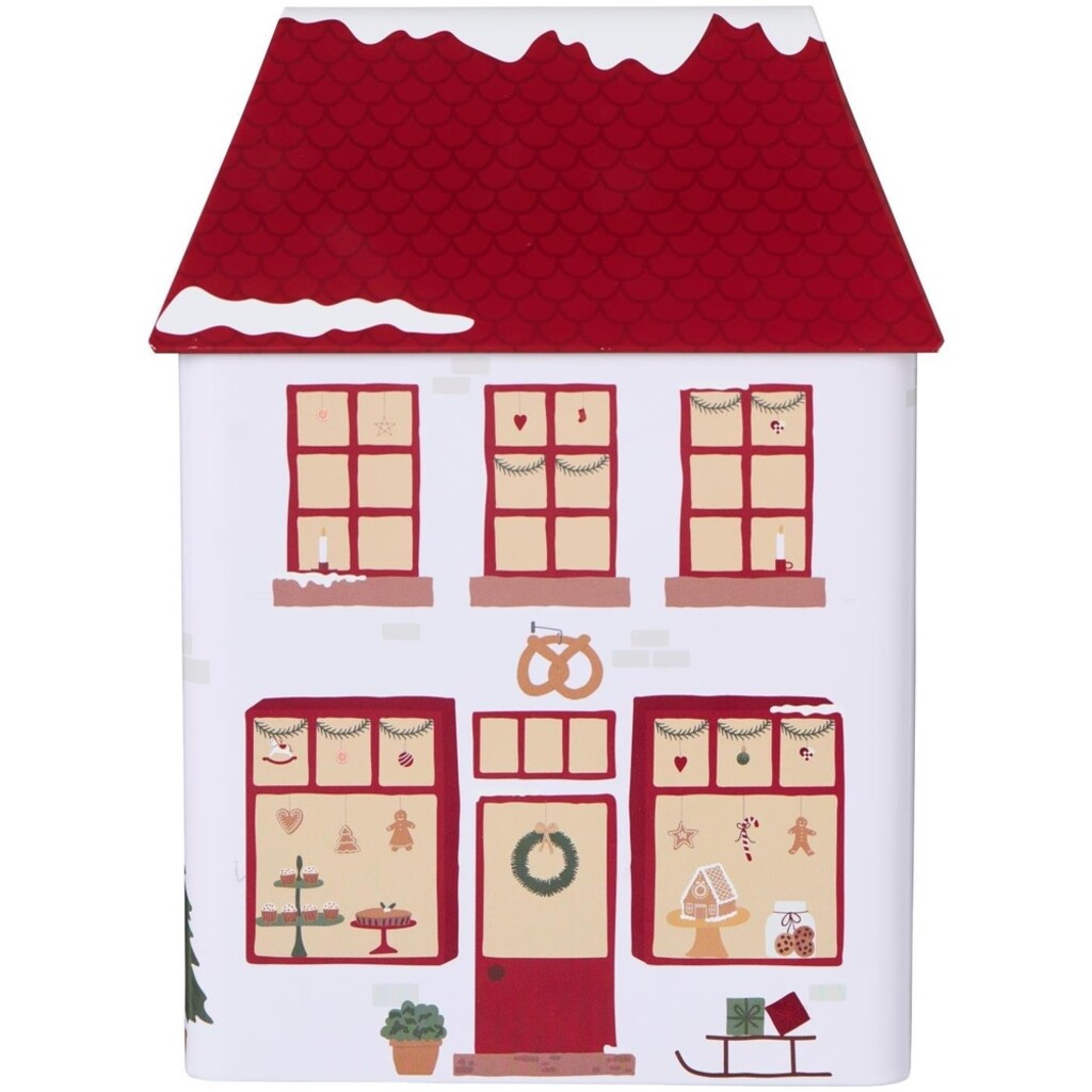 IB Laursen Keksdose Weihnachtshaus Bäckerei aus Metall online kaufen bei SKANDEKO