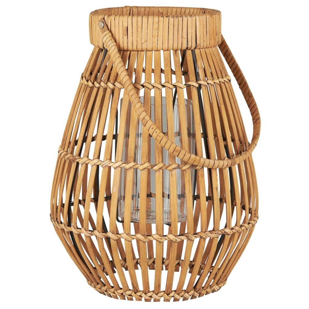 IB Laursen Hurricane mit Glaseinsatz und Henkel, Rattan online kaufen bei SKANDEKO