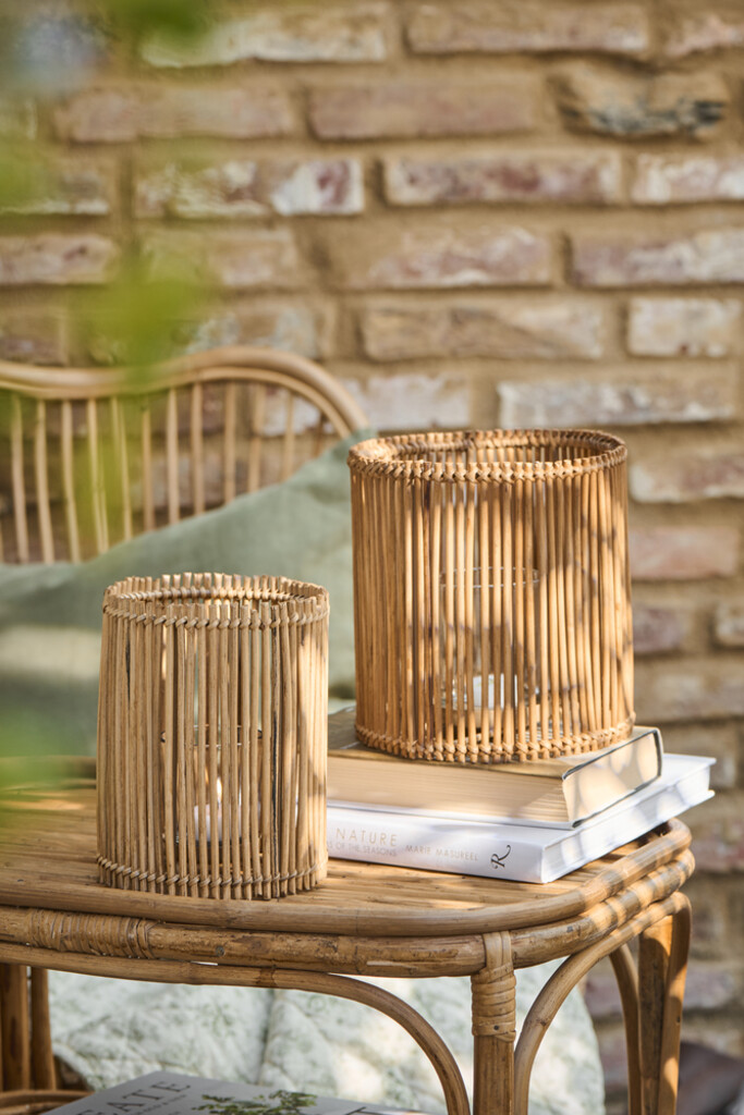 IB Laursen Hurricane Windlicht Cane mit Glaseinsatz online kaufen bei SKANDEKO (Ansicht 2)