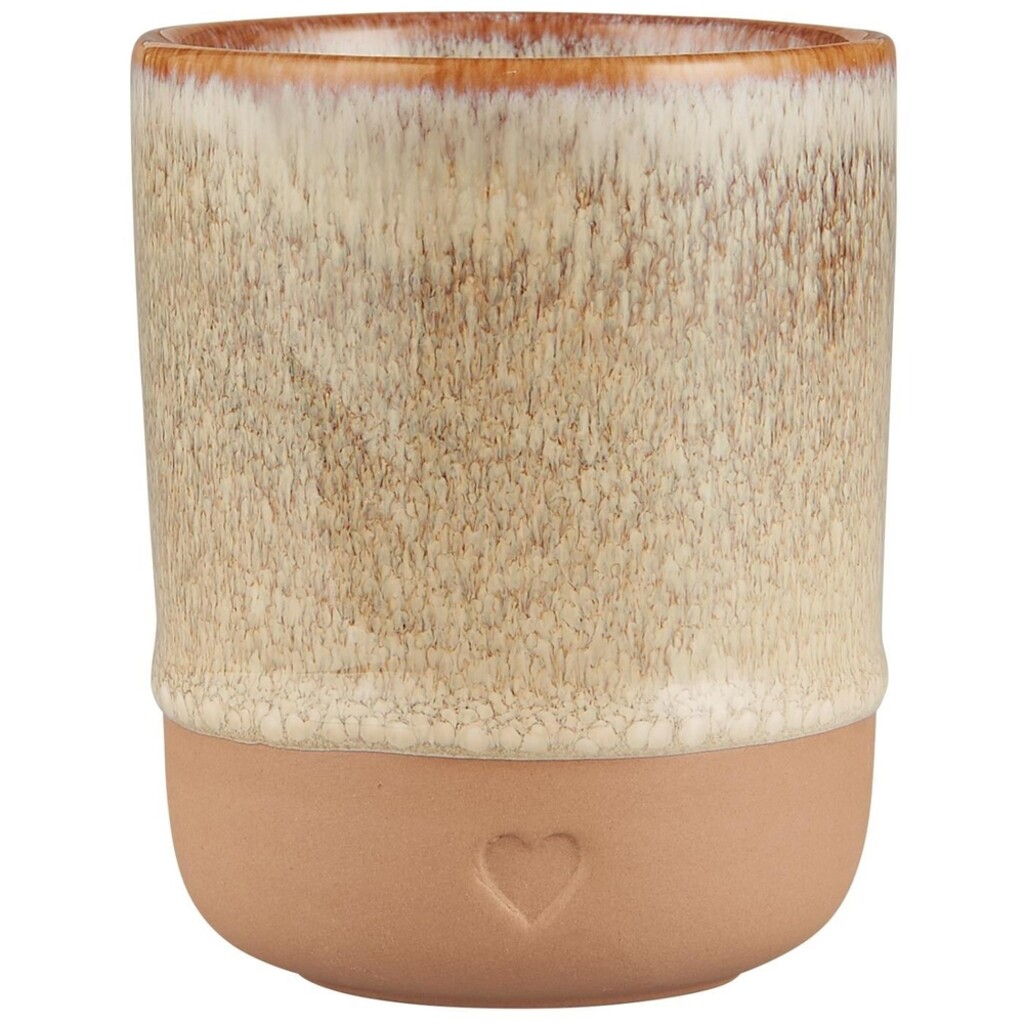 Keramik Becher ohne Henkel Heart
