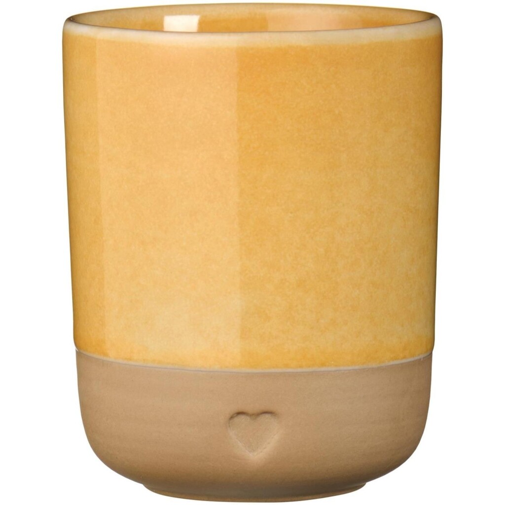 Keramik Becher ohne Henkel Heart