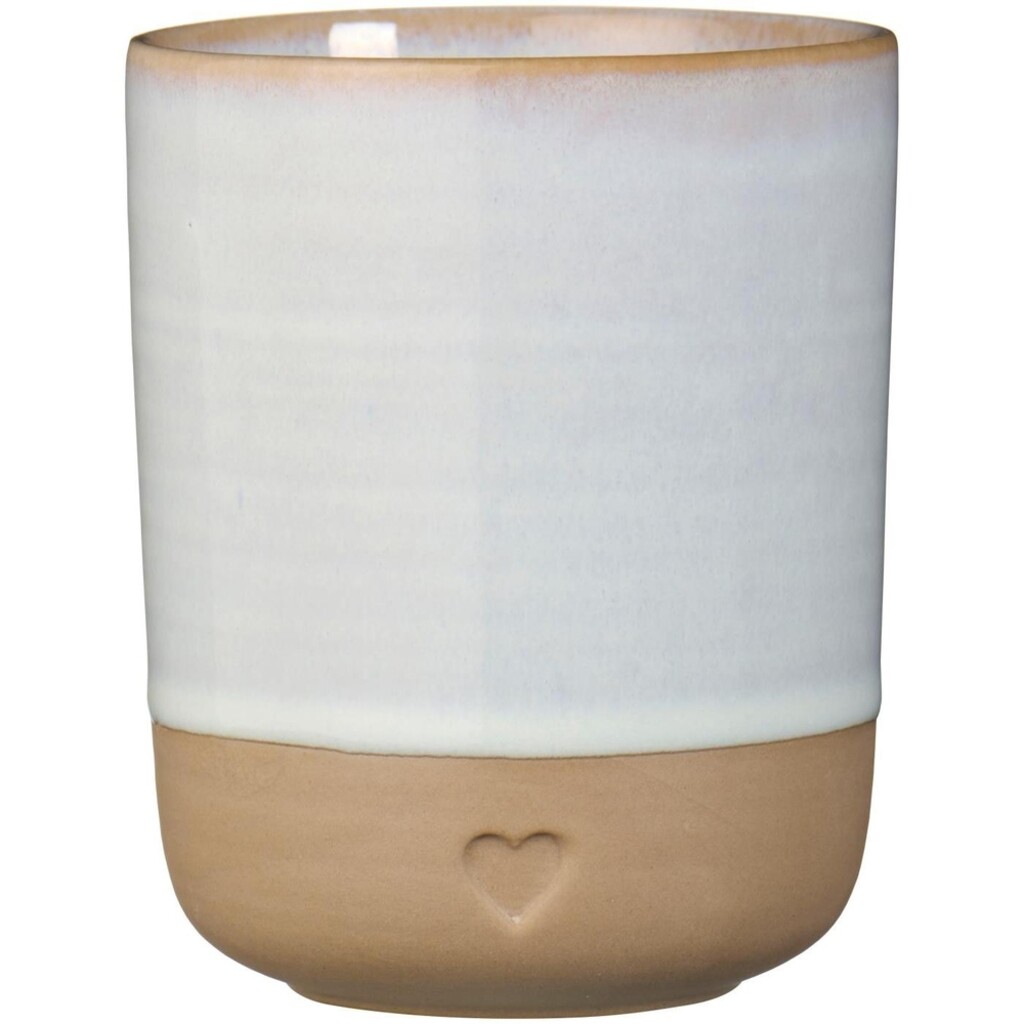 Keramik Becher ohne Henkel Heart