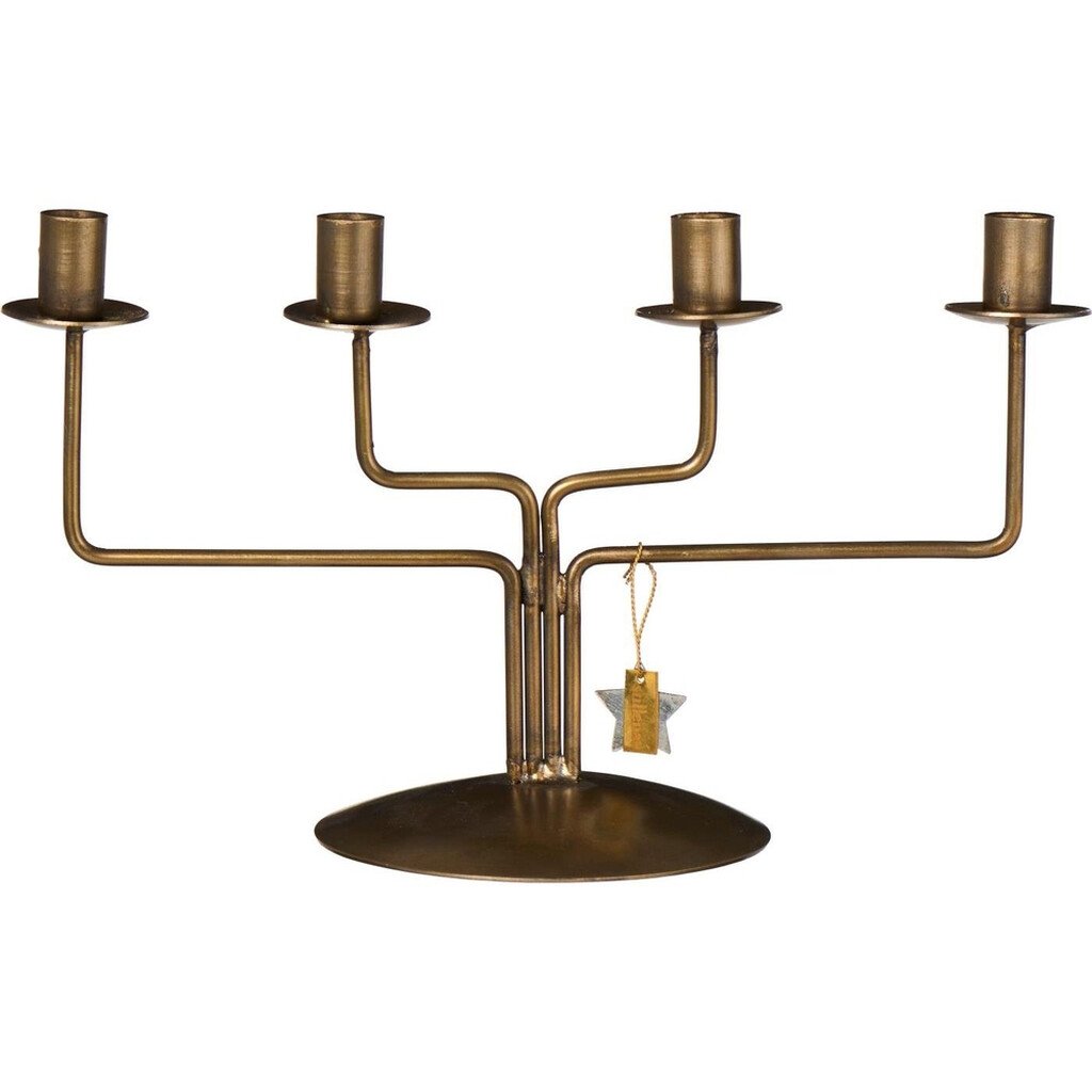 IB Laursen Metall-Kerzenhalter Stylish Christmas für 4 Stabkerzen online kaufen bei SKANDEKO