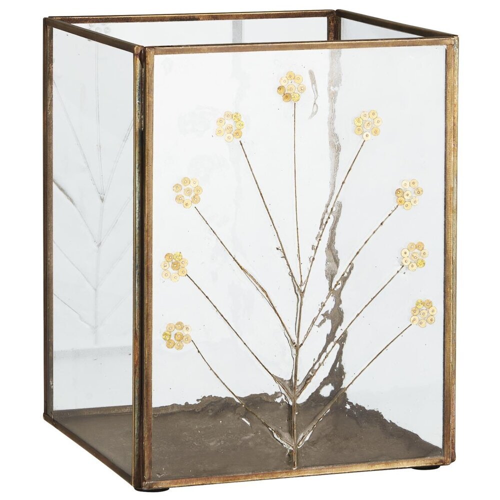 IB Laursen Kerzenhalter mit Paillettenblumen online kaufen bei SKANDEKO