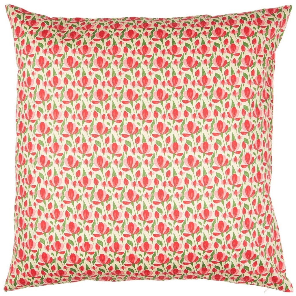 IB Laursen Kissenbezug mit roten und rosa Blumen online kaufen bei SKANDEKO