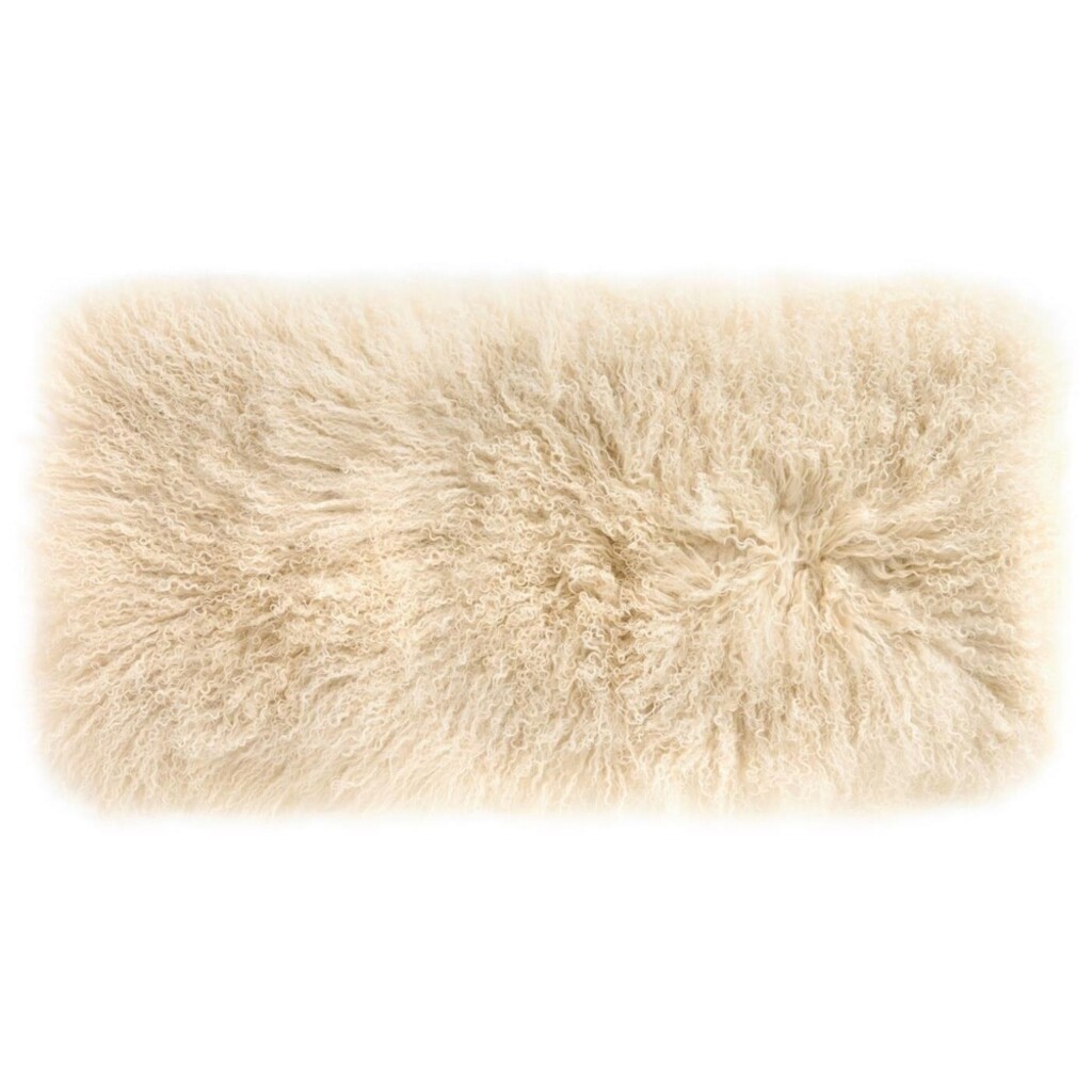 IB Laursen Kissenbezug Tibetisches Lammfell Butter Cream 80x40 cm online kaufen bei SKANDEKO