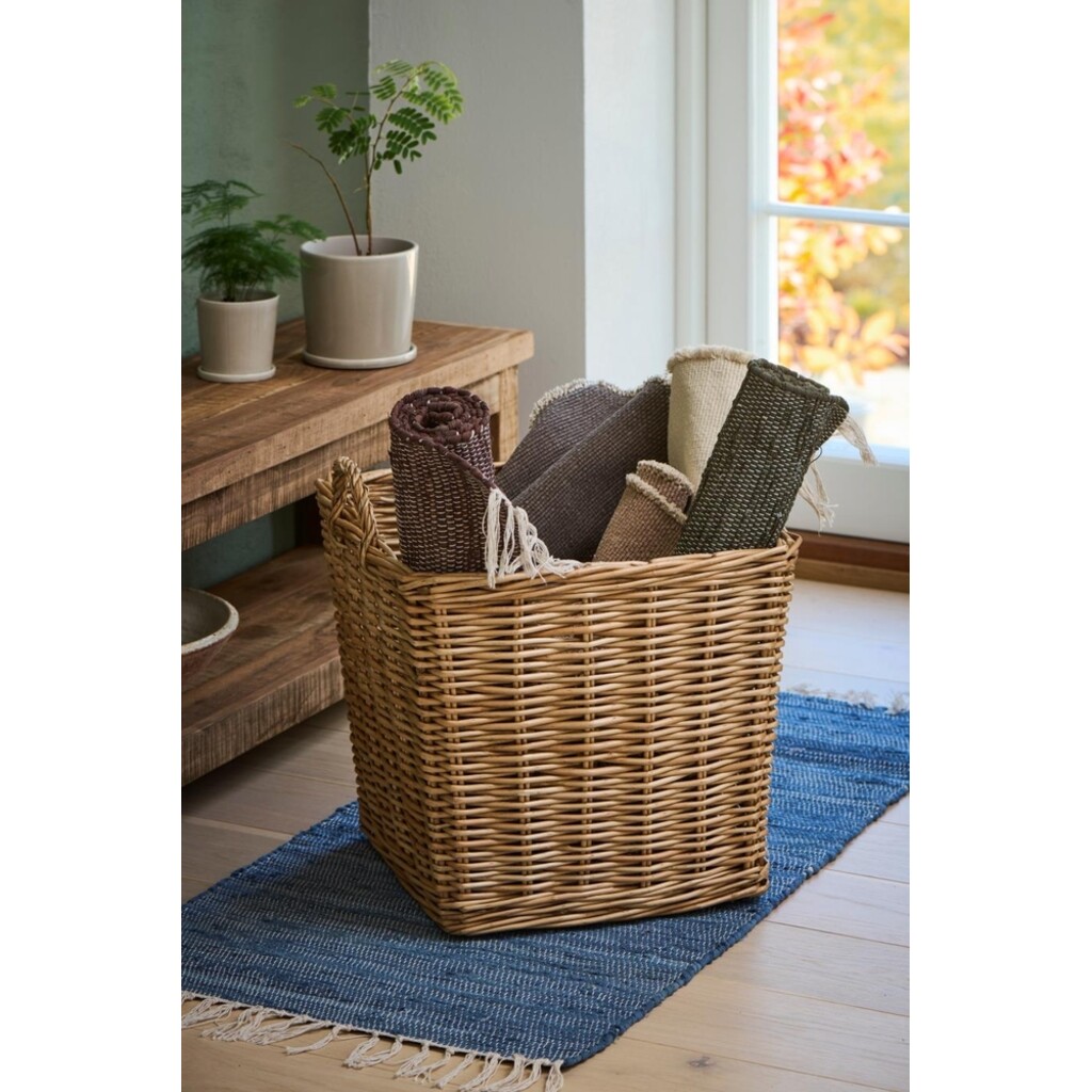 IB Laursen Korbsatz aus Vollweide, viereckig (2er-Set)
