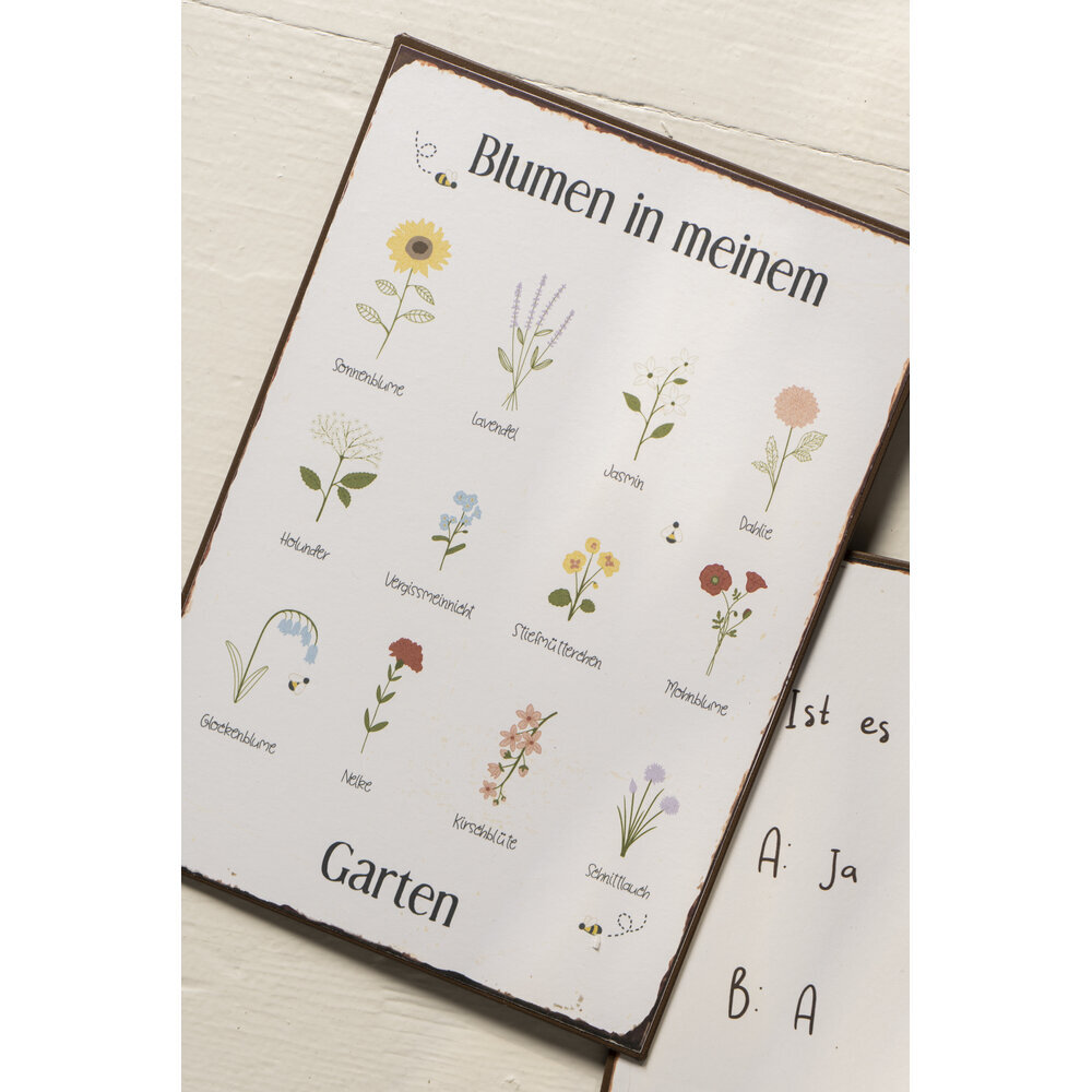 IB Laursen Metallschild Blumen in meinem Garten online kaufen bei SKANDEKO (Ansicht 2)