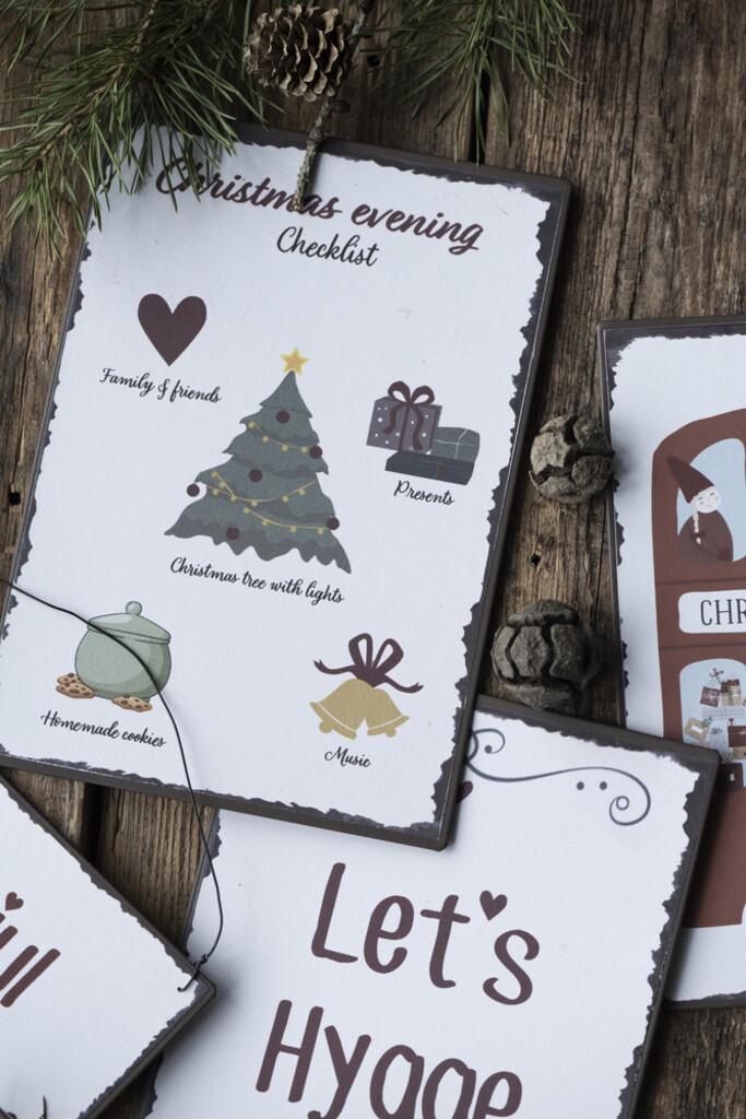 IB Laursen Metallschild Christmas evening Checklist online kaufen bei SKANDEKO (Ansicht 2)