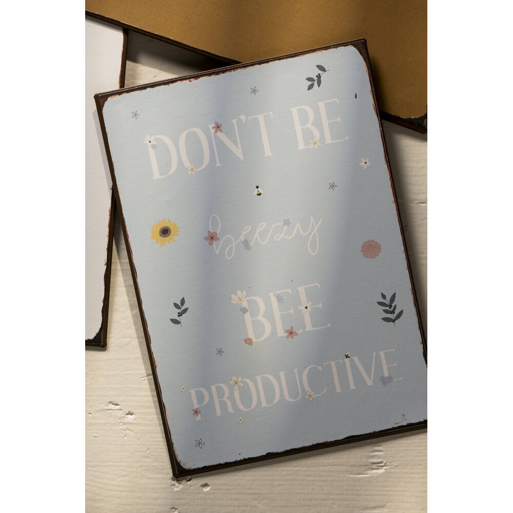 IB Laursen Metallschild Don't be beezy bee productive online kaufen bei SKANDEKO (Ansicht 2)