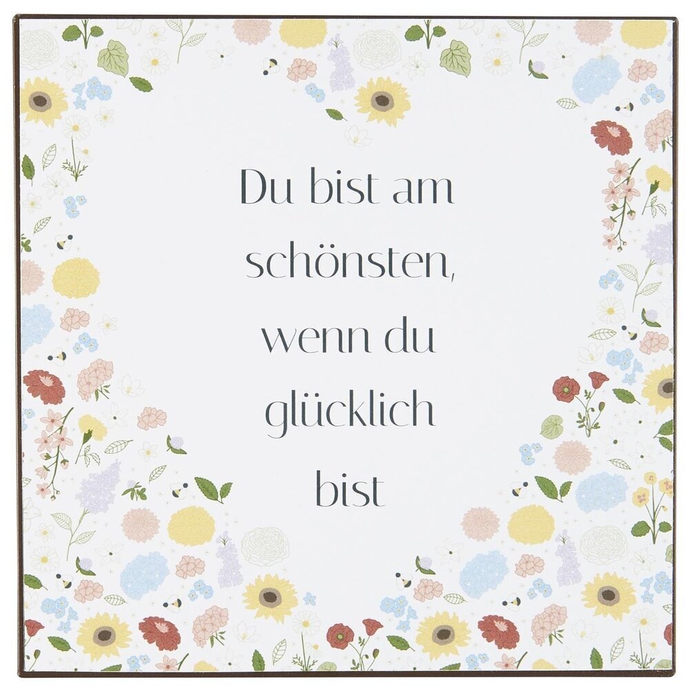 IB Laursen Metallschild Du bist am schönsten wenn du glücklich bist online kaufen bei SKANDEKO