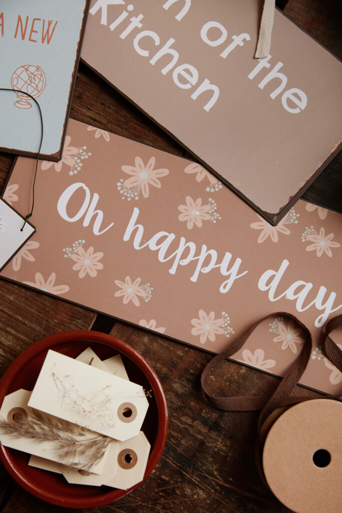 IB Laursen Metallschild Oh happy day online kaufen bei SKANDEKO (Ansicht 2)