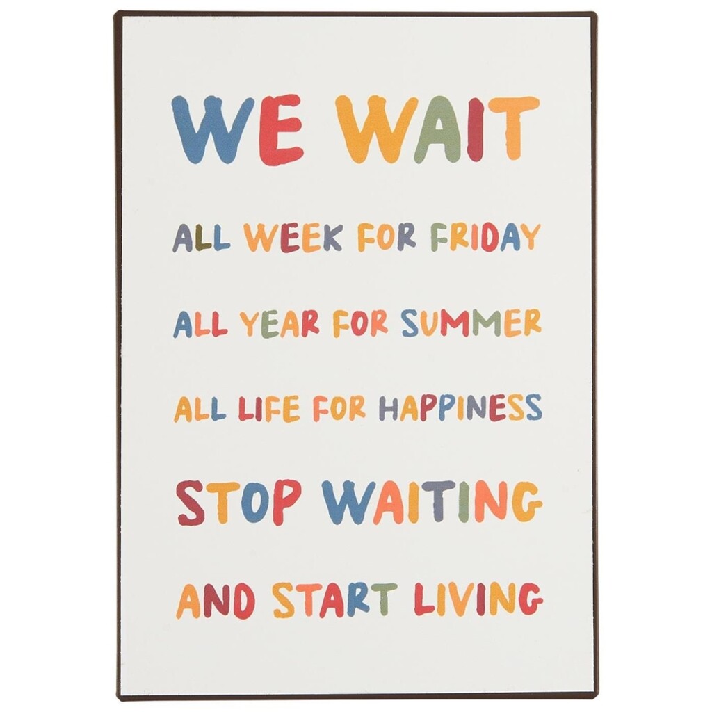 IB Laursen Metallschild We wait all week for Friday online kaufen bei SKANDEKO