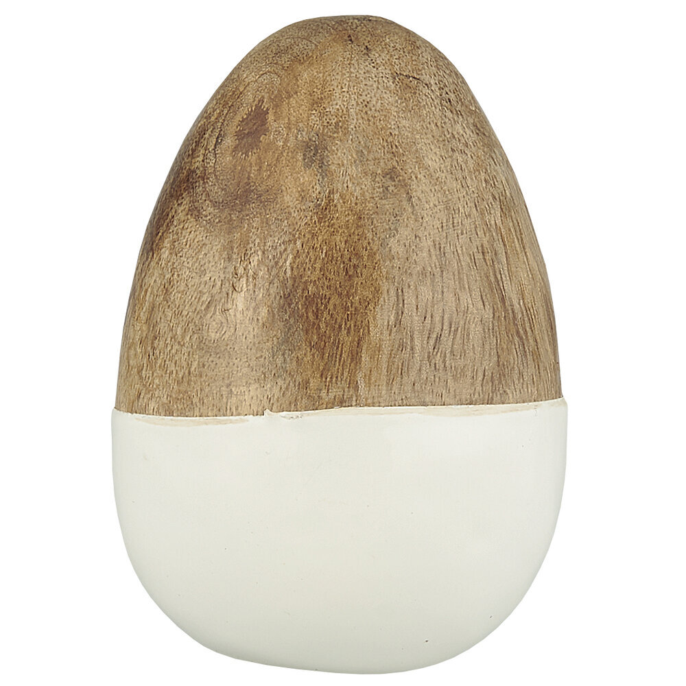 Osterei aus Mangoholz stehend