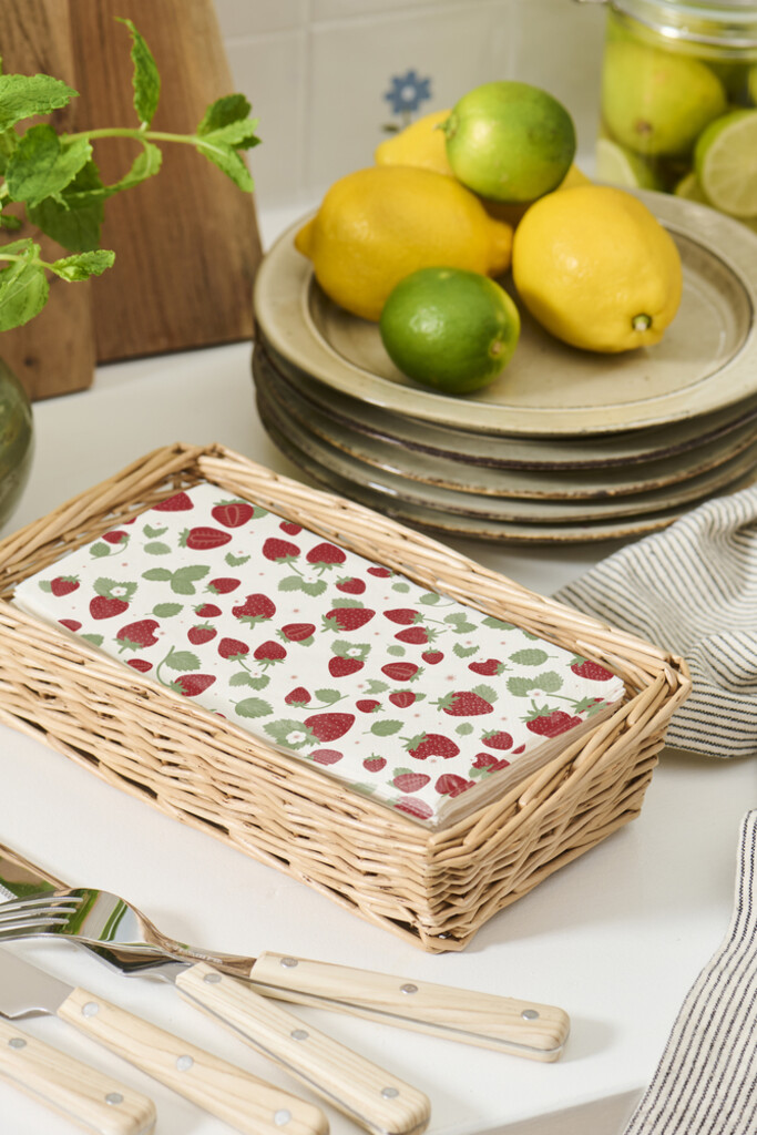 IB Laursen Papier Servietten 10x20 cm Erdbeeren online kaufen bei SKANDEKO (Ansicht 2)