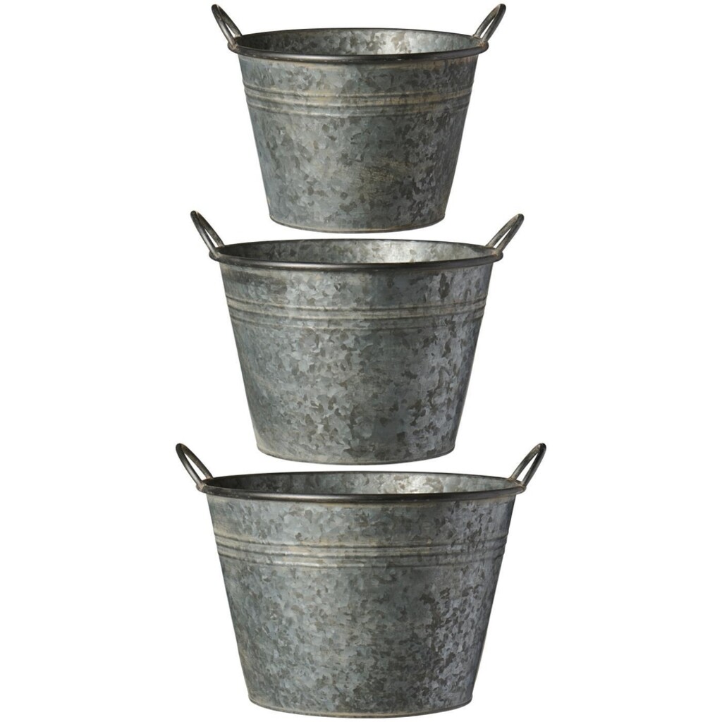 IB Laursen Pflanztöpfe im 3er Set konisch mit Griffen Urban Garden online kaufen bei SKANDEKO