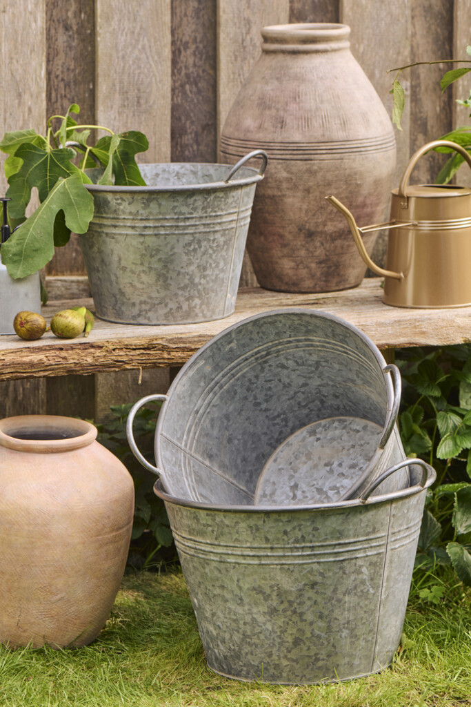IB Laursen Pflanztöpfe im 3er Set konisch mit Griffen Urban Garden online kaufen bei SKANDEKO (Ansicht 2)