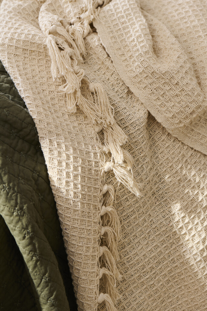 IB Laursen Plaid creme mit Waffelmuster online kaufen bei SKANDEKO (Ansicht 2)