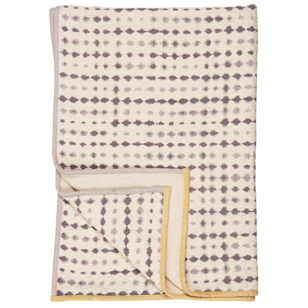 Plaid Vigga mit Druck doppelt gewebt