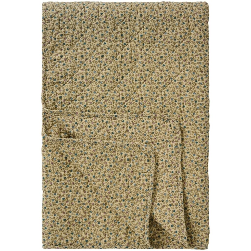 IB Laursen Quilt Creme mit Blauen und Rosa Blumen online kaufen bei SKANDEKO