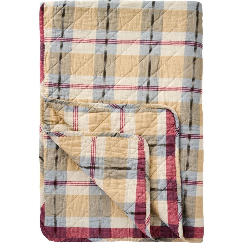 IB Laursen Quilt mit Buntem Karomuster online kaufen bei SKANDEKO
