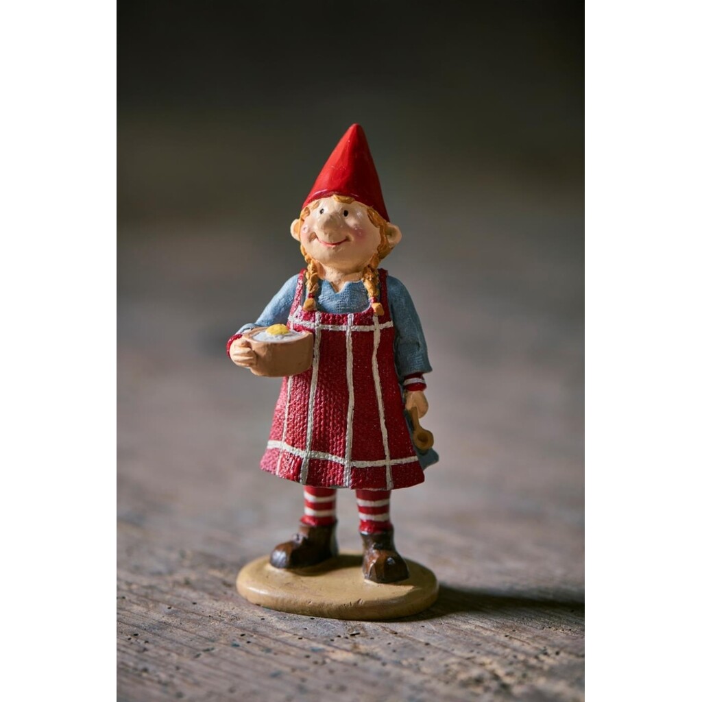 Ribenisserne Wichtel-Figur Agnes mit Milchreis