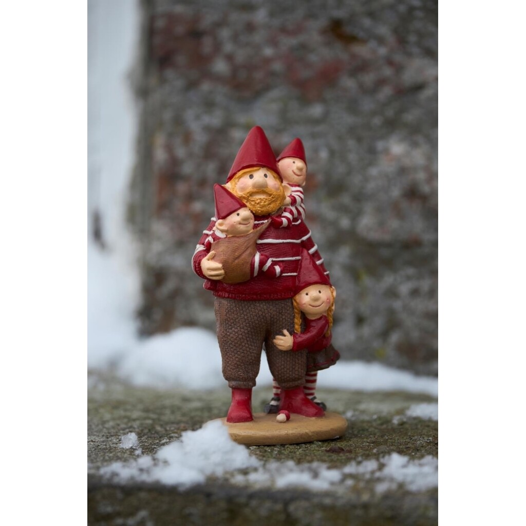 Ribenisserne Wichtel-Figur Alfred mit Kindern
