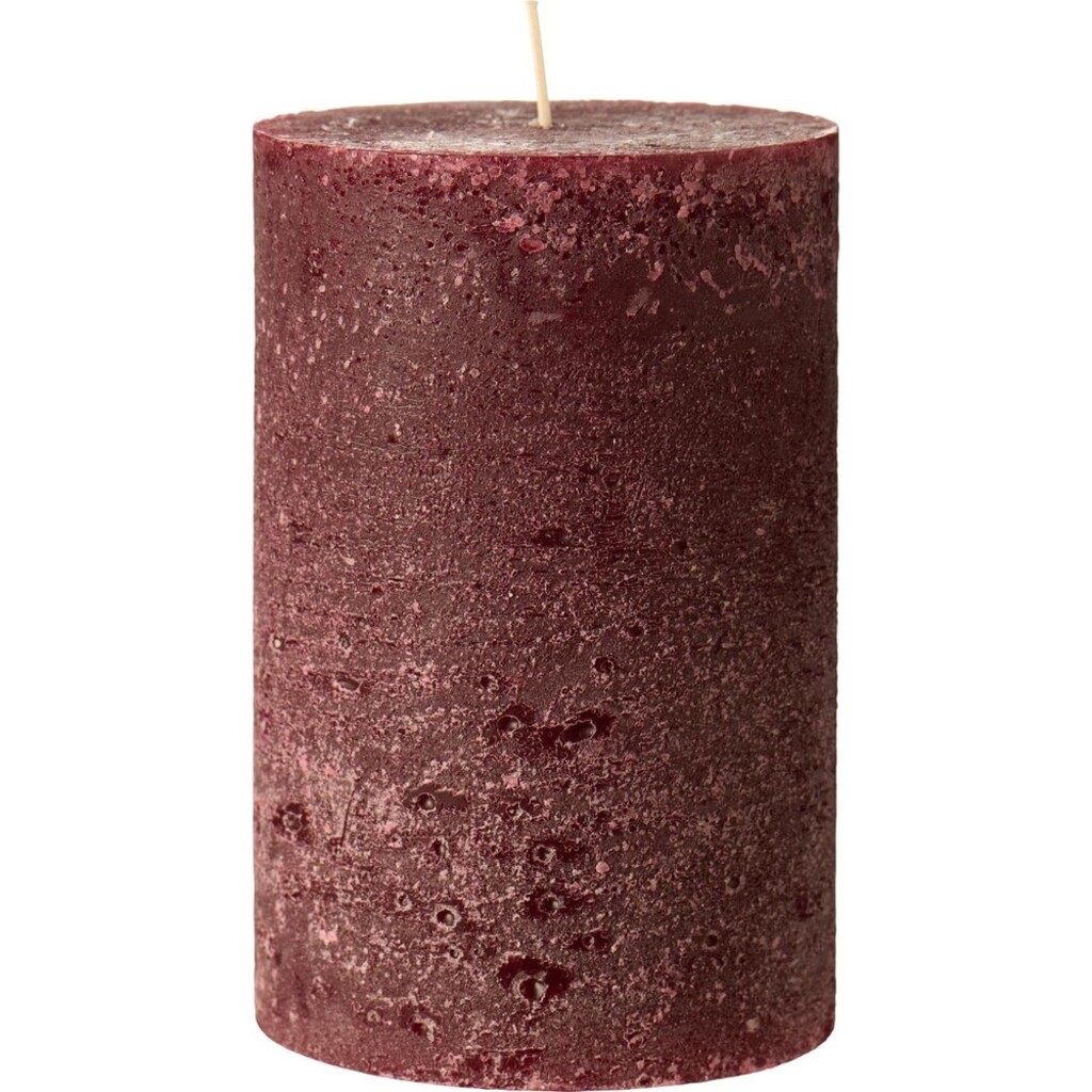Rustikale Stumpenkerze mit Textur Ø 9,6 cm
