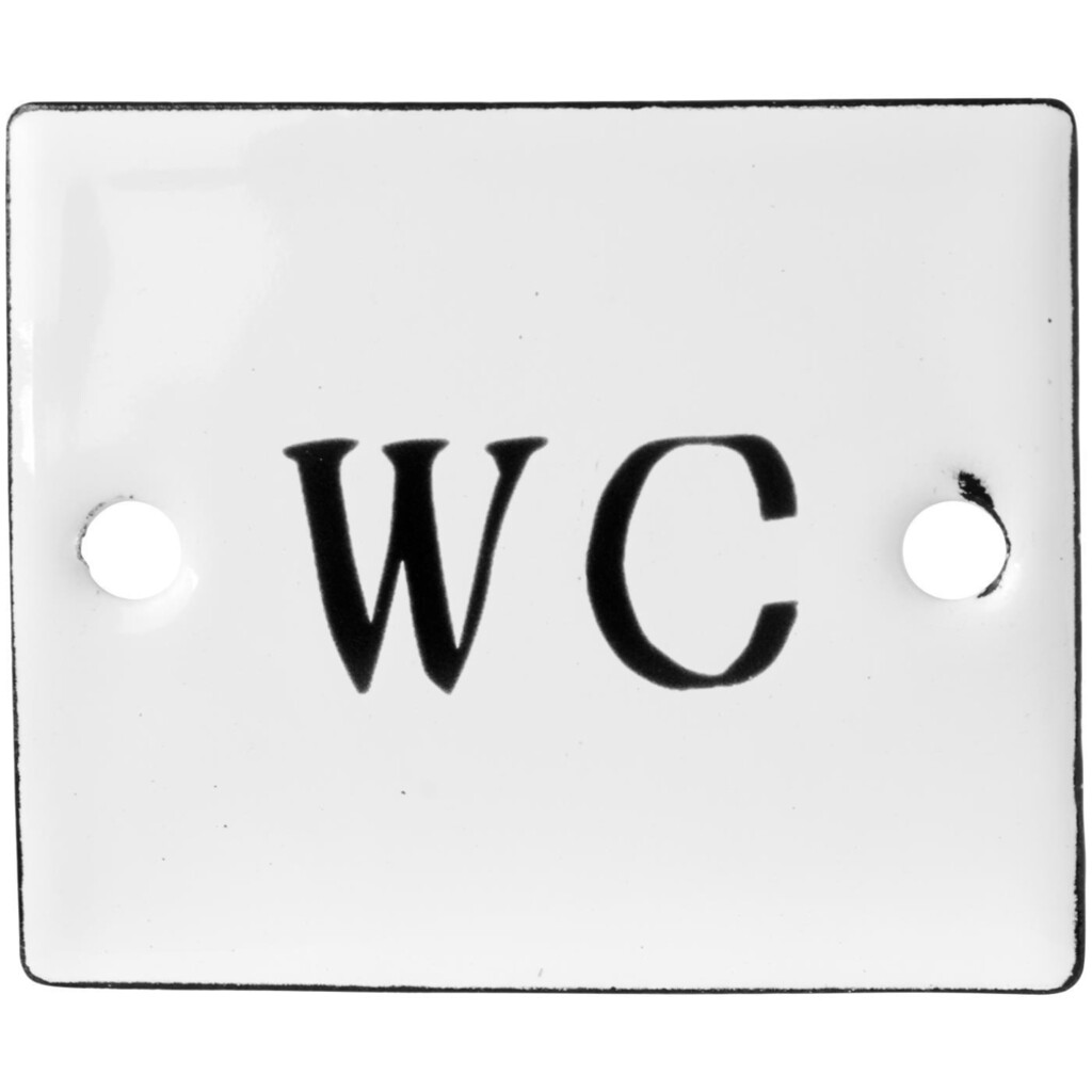 IB Laursen Schild Emaille WC online kaufen bei SKANDEKO