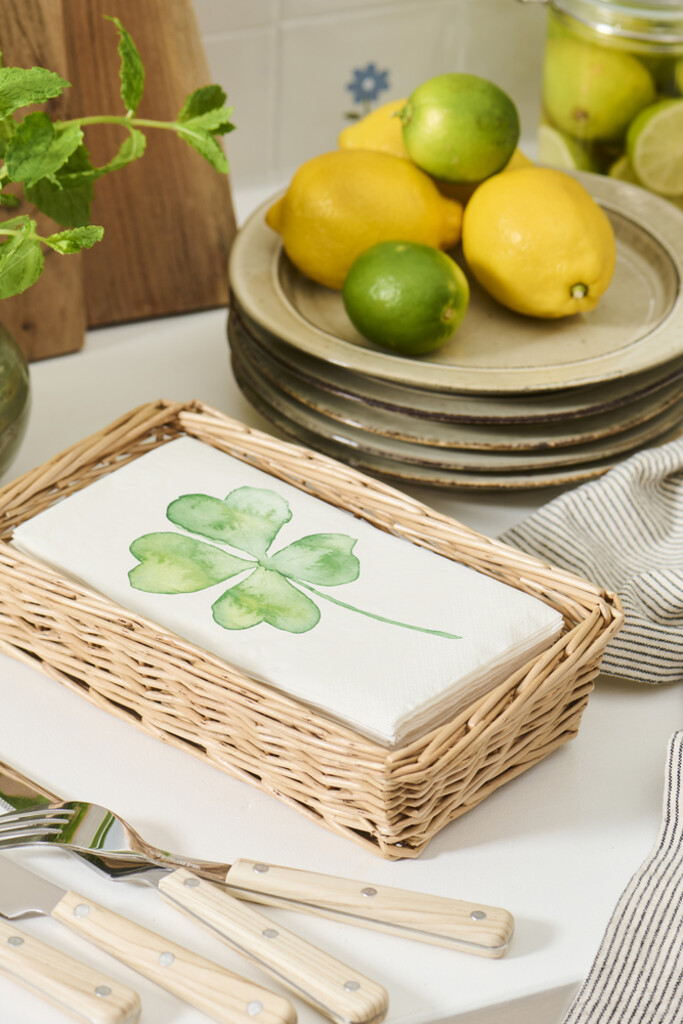 IB Laursen Servietten 10x20 cm vierblättriges Kleeblatt online kaufen bei SKANDEKO (Ansicht 2)