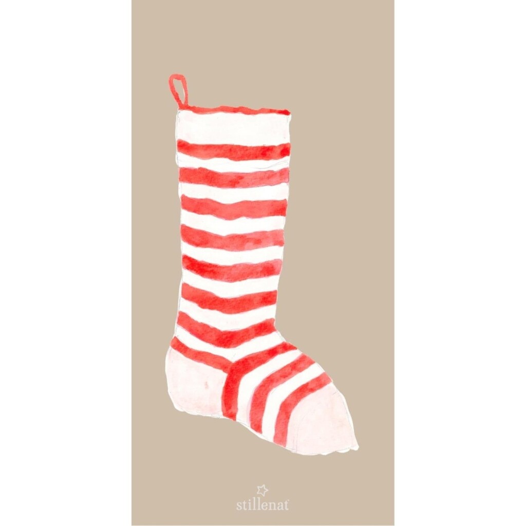 IB Laursen Servietten 10x20 cm Weihnachtsstrumpf online kaufen bei SKANDEKO