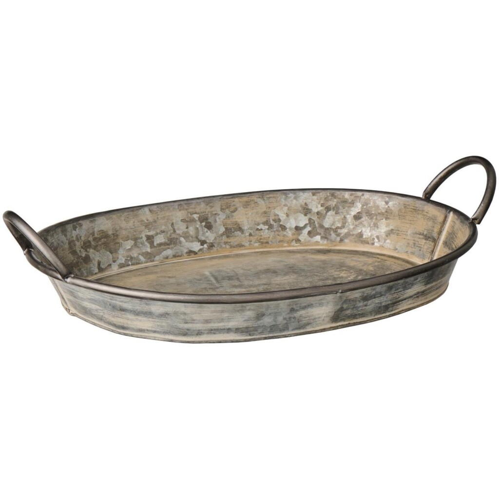IB Laursen Ovales Metalltablett Urban Garden mit Henkeln online kaufen bei SKANDEKO