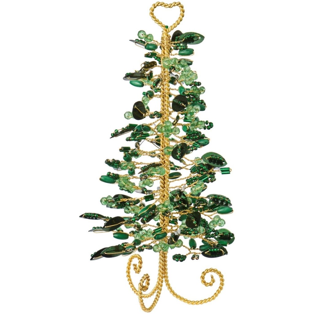 IB Laursen Tannenbaum Fairytale Christmas mit grünen Perlen