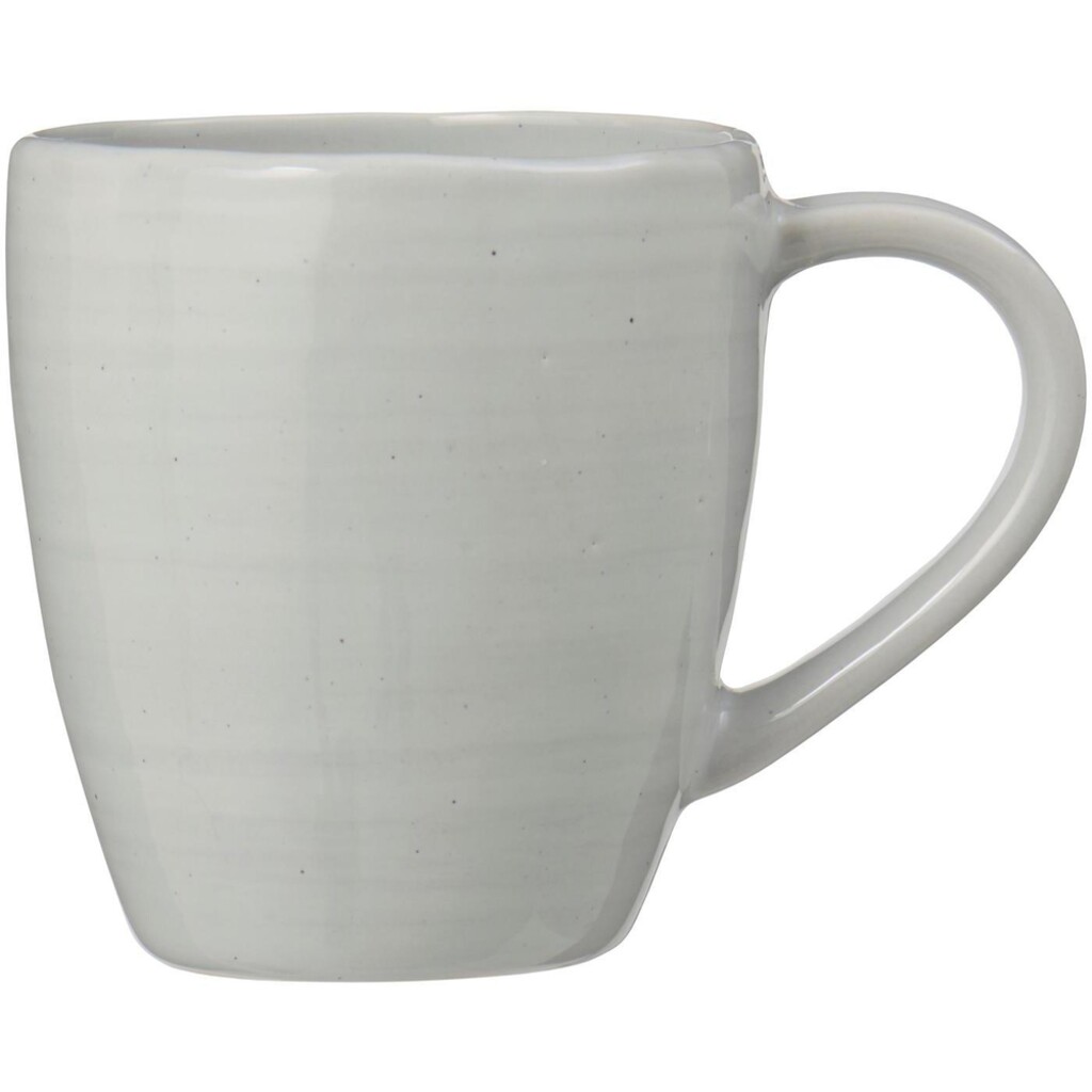 IB Laursen Steingut-Tasse mit Henkel Grey Waves online kaufen bei SKANDEKO