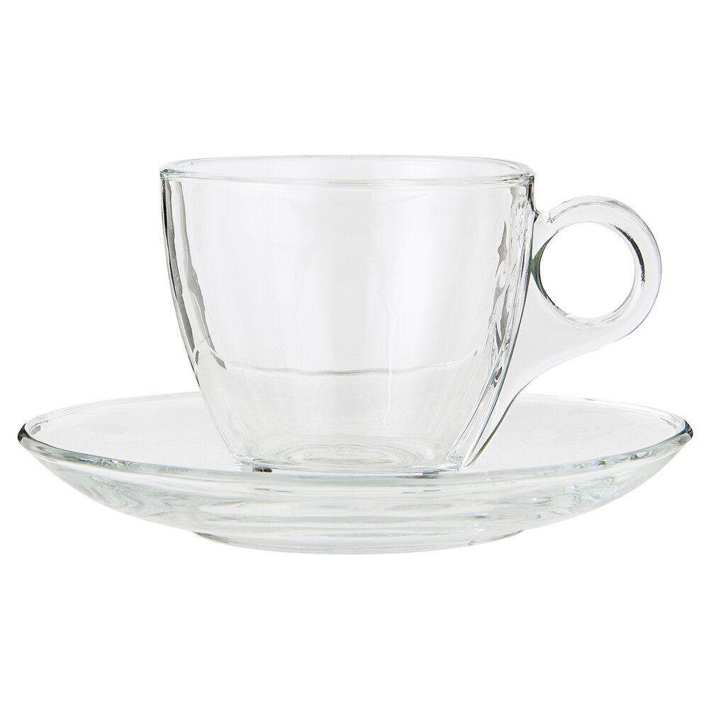 IB Laursen Tasse mit Untertasse Glas online kaufen bei SKANDEKO