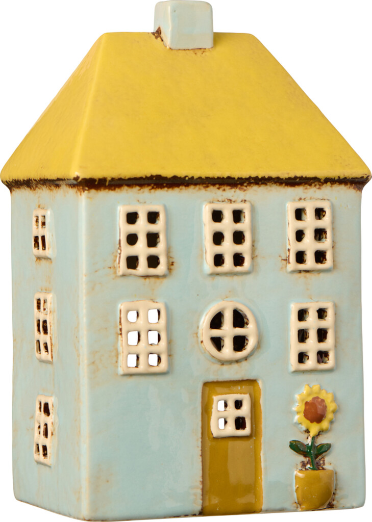 IB Laursen Teelichthaus Nyhavn gelbes Dach mit Sonnenblume - IB Laursen Lichthaus (Ansicht 2)