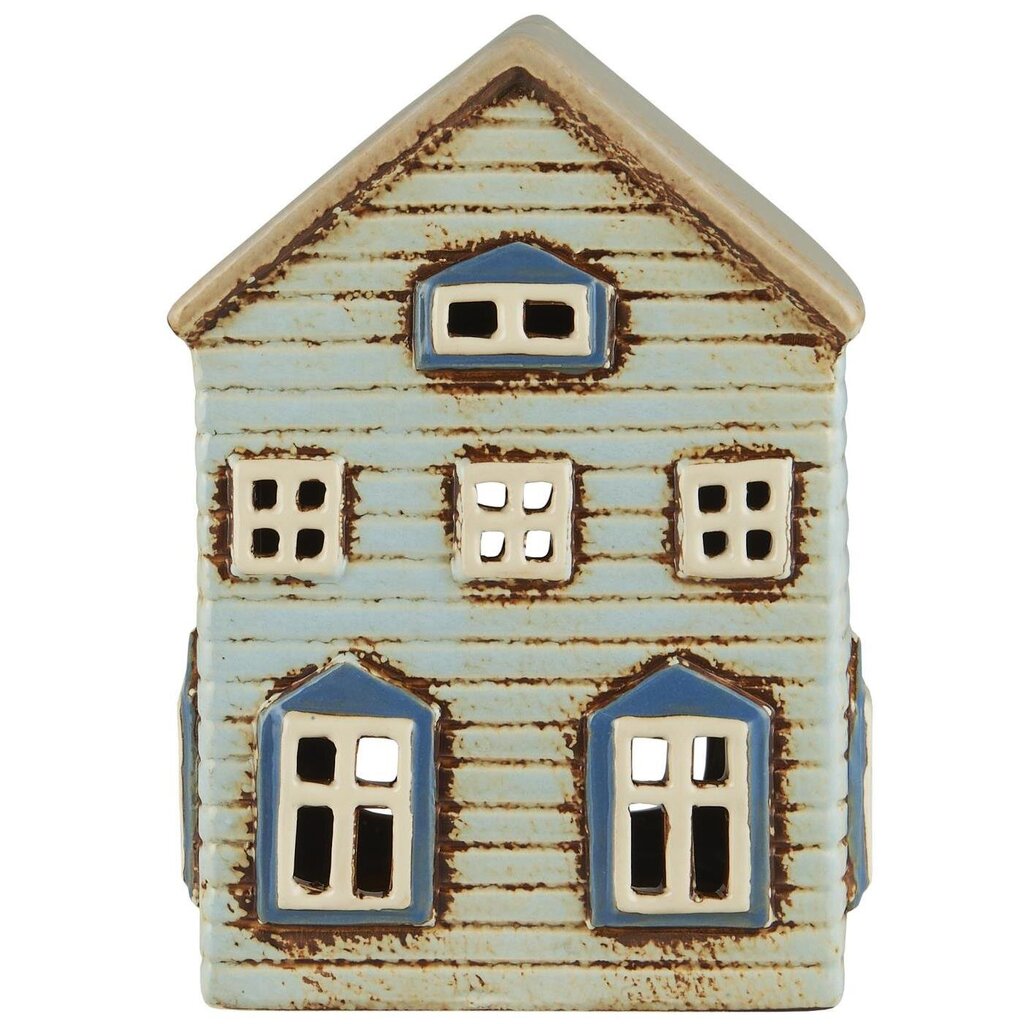 IB Laursen Teelichthaus Thorshavn hellblau - IB Laursen Lichthaus