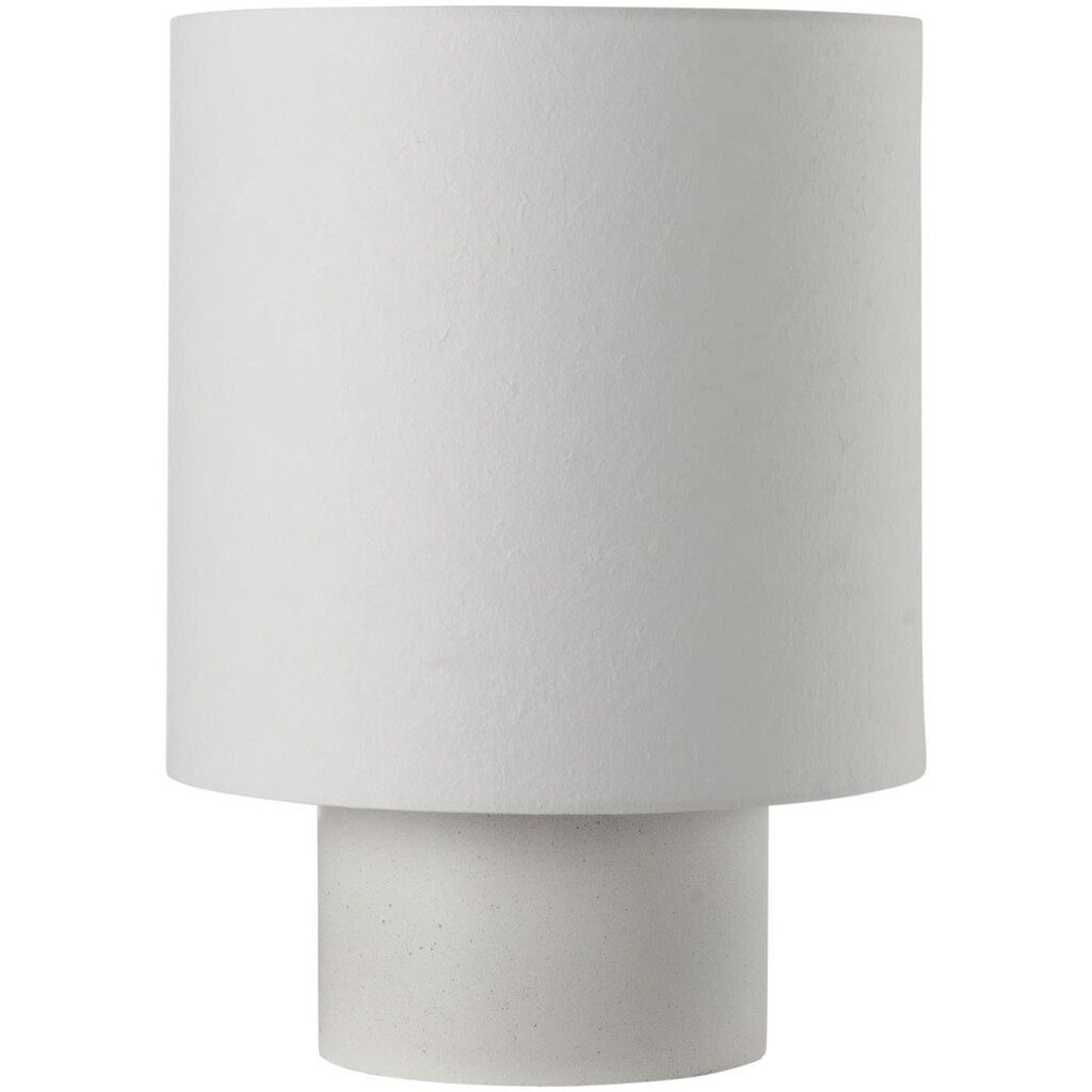 IB Laursen Große Tischlampe mit weißem Zementfuß & Papierschirm online kaufen bei SKANDEKO