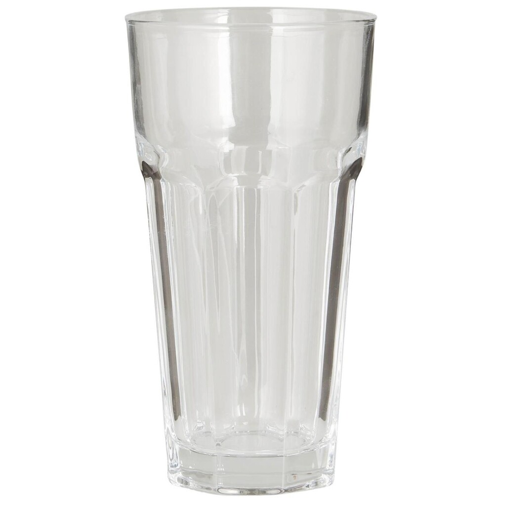 Trinkglas mit Rillen