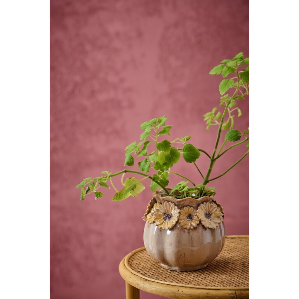 IB Laursen Vase Sonnenblume – Glasiertes Steingut
