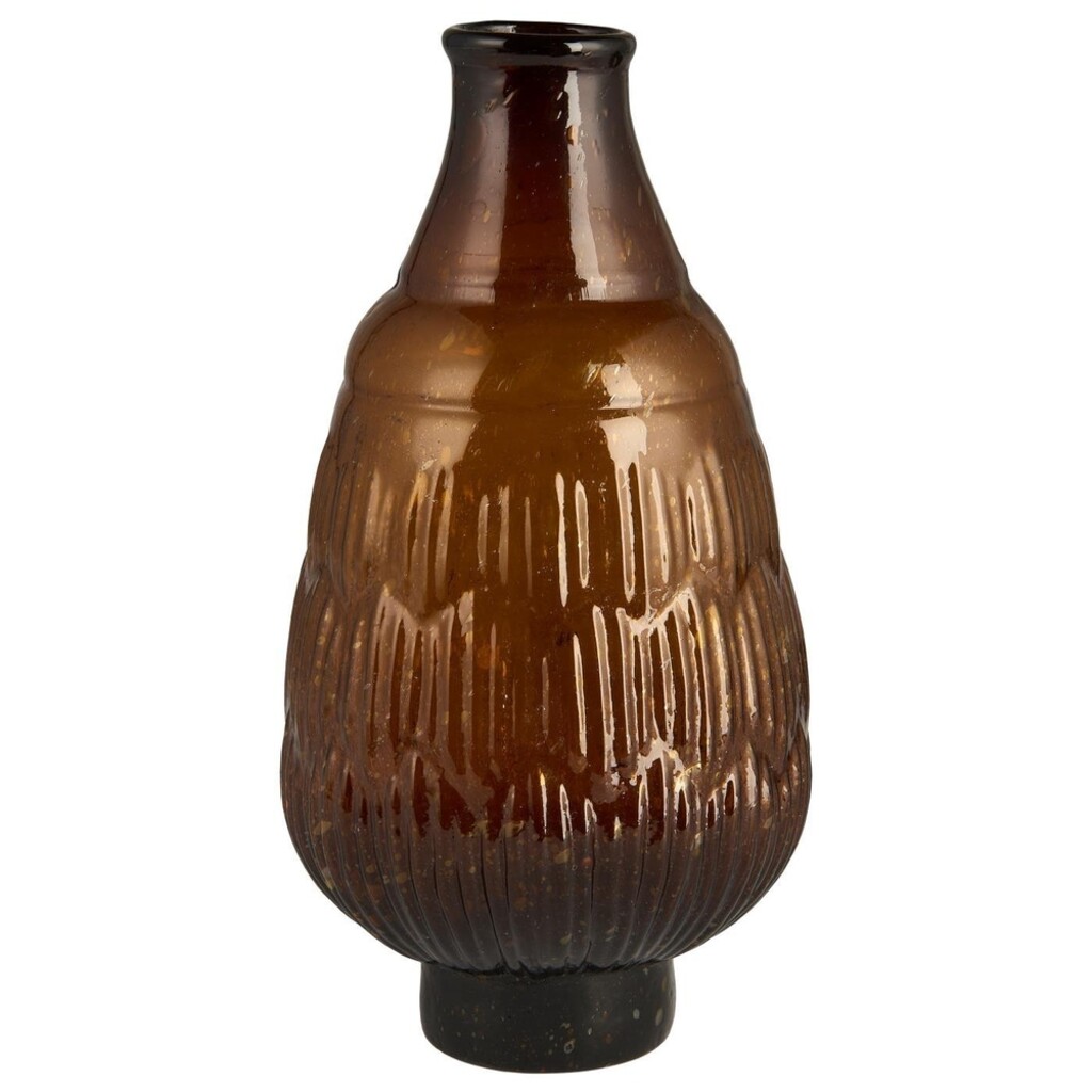 IB Laursen Vase mit schrägem Hals und kleinem Fuß mundgeblasen online kaufen bei SKANDEKO